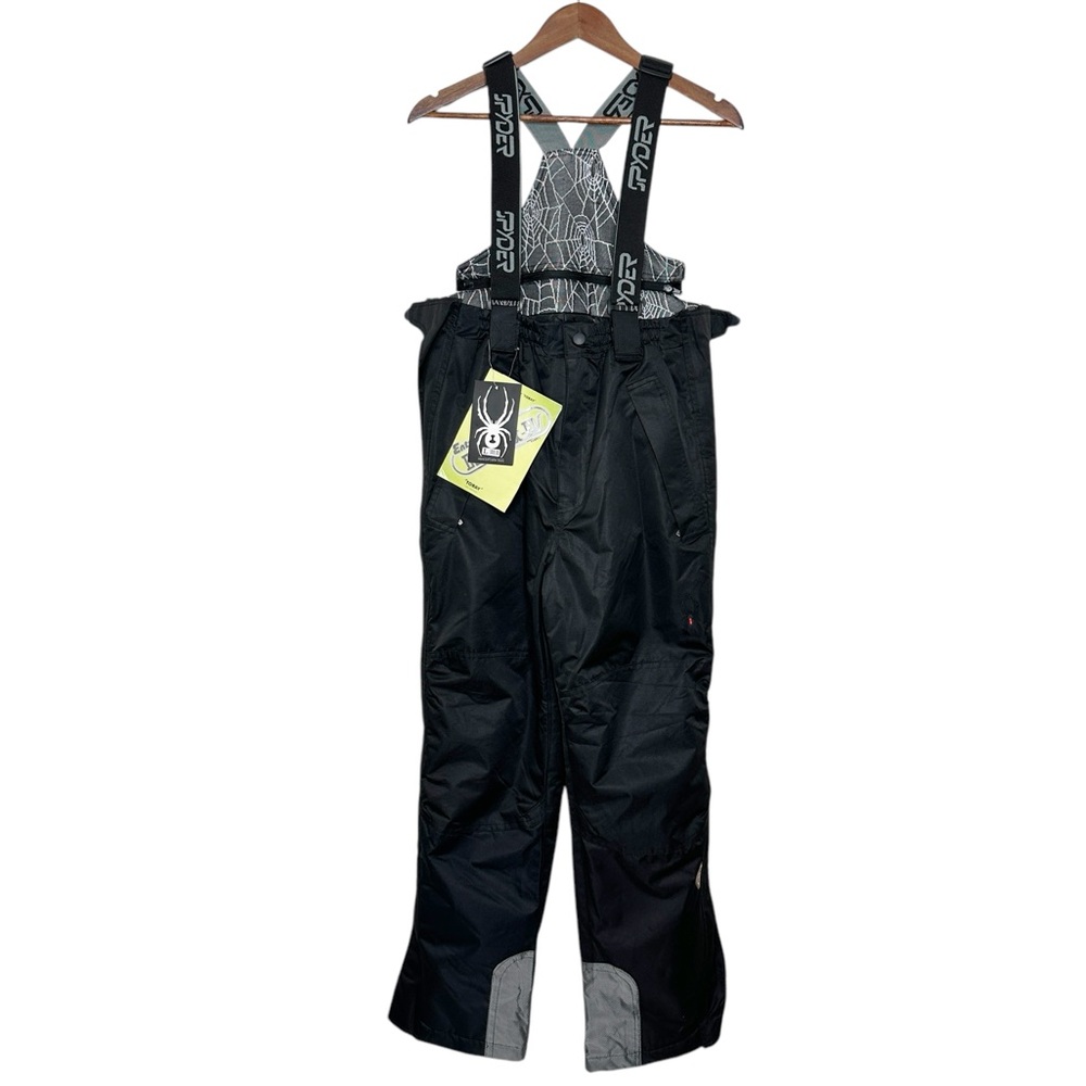 Spyder Ski Snow Bib Pant Entrant Dermizax Black Large